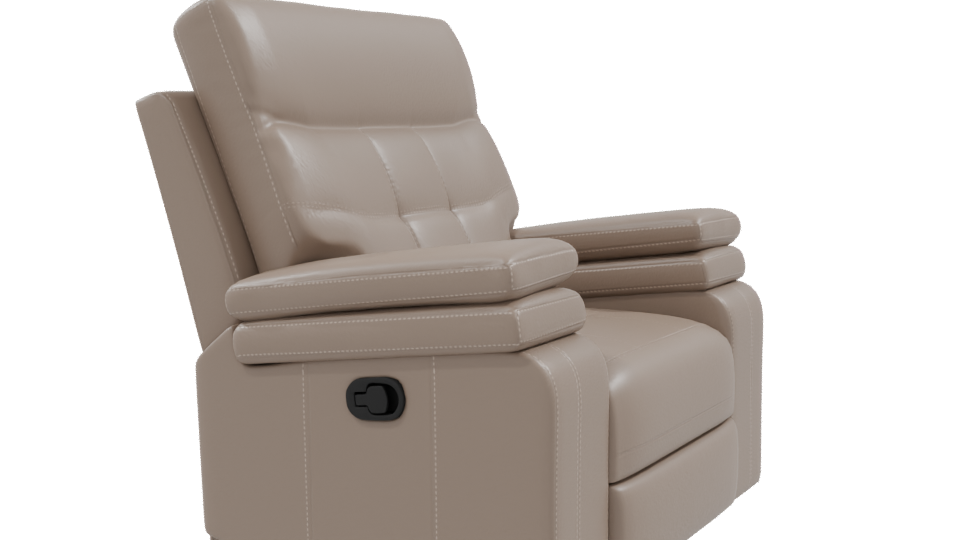 Elegant Modern Recliner Sofa 3D Model - Professional 3D Model Render 9