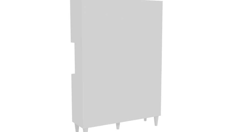 Stylish Modern Kitchen Cabinet 3D Model - Professional 3D Model Render 4