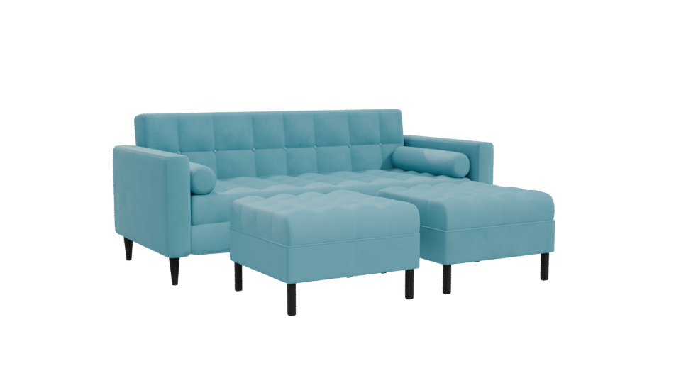 Stylish Modern Sectional Sofa 3D - Professional 3D Model Render 10