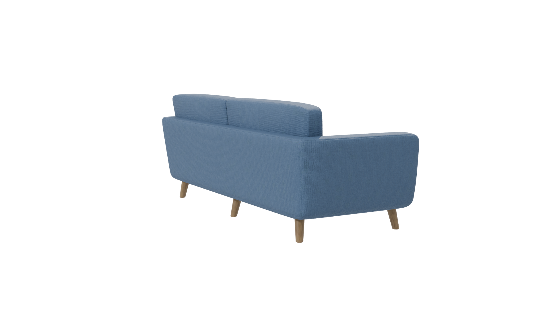 Stylish Blue Sofa 3D Model - Professional 3D Model Render 7