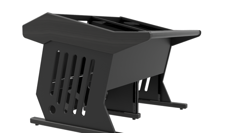 Maestro 24+12 Black Table Model - Professional 3D Model Render 9