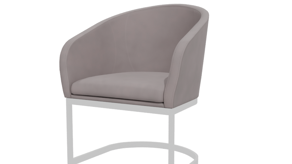 Minimalist Fabric Accent Chair 3D - Professional 3D Model Render 12
