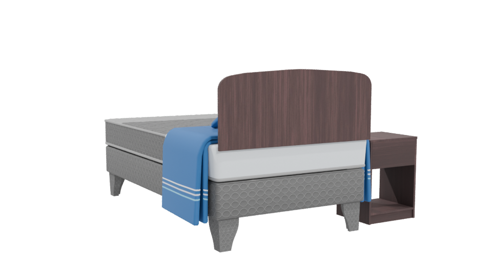 Stylish Bedroom Furniture Set 3D - Professional 3D Model Render 4