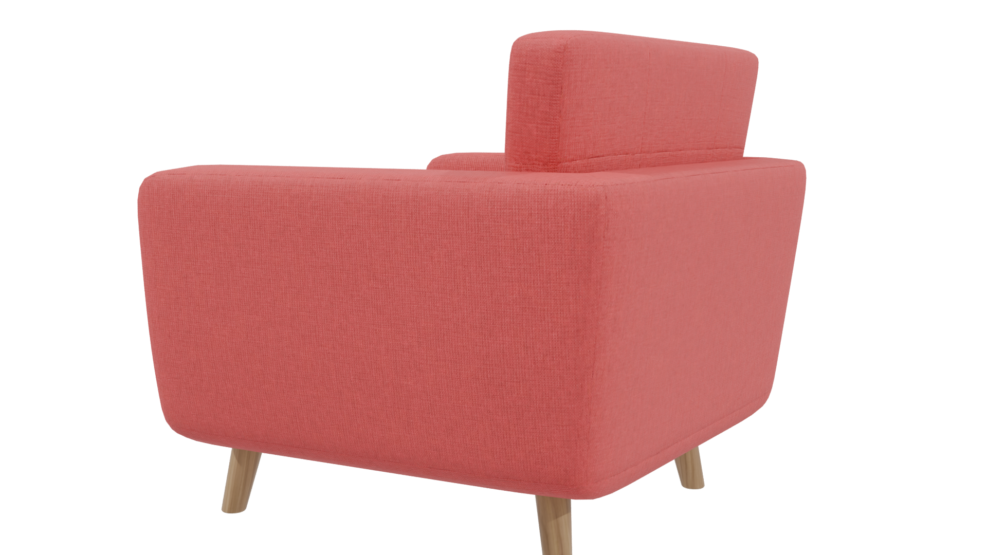 Stylish Modern Lounge Chair 3D - Professional 3D Model Render 3