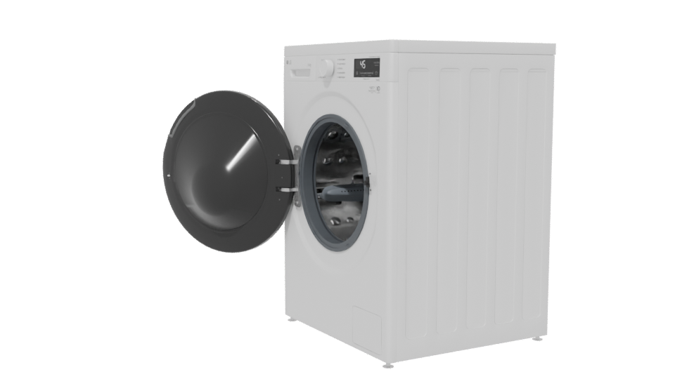 Realistic Household Washing Machine 3D - Professional 3D Model Render 13