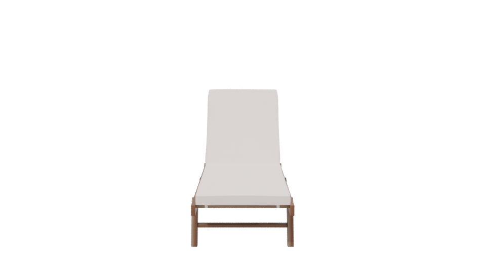 Stylish Outdoor Lounge Chair 3D - Professional 3D Model Render 2