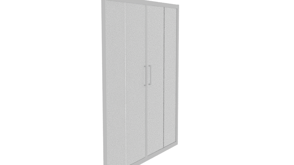 Sleek Glass Shower Door 3D Model - Professional 3D Model Render 9
