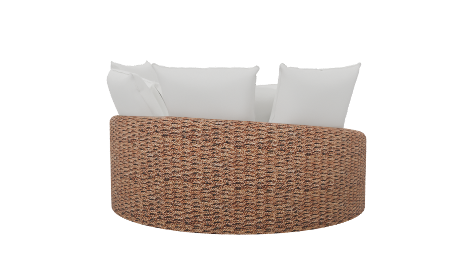 Stylish Outdoor Daybed Model - Professional 3D Model Render 6