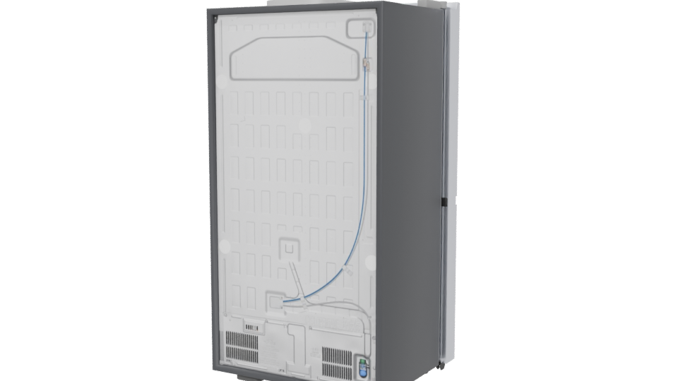 Sleek Refrigerator 3D Model - Professional 3D Model Render 6