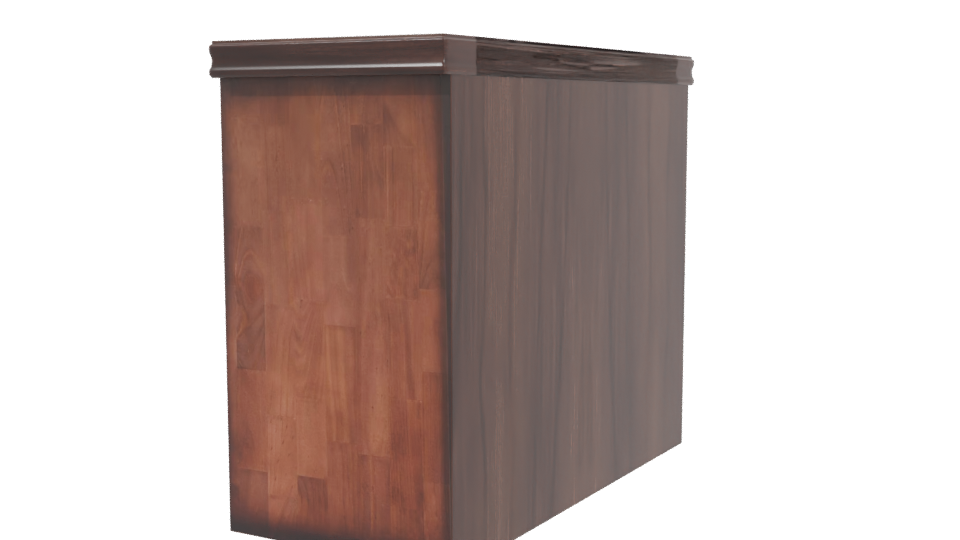 Classic Wooden Drawer Chest 3D - Professional 3D Model Render 3