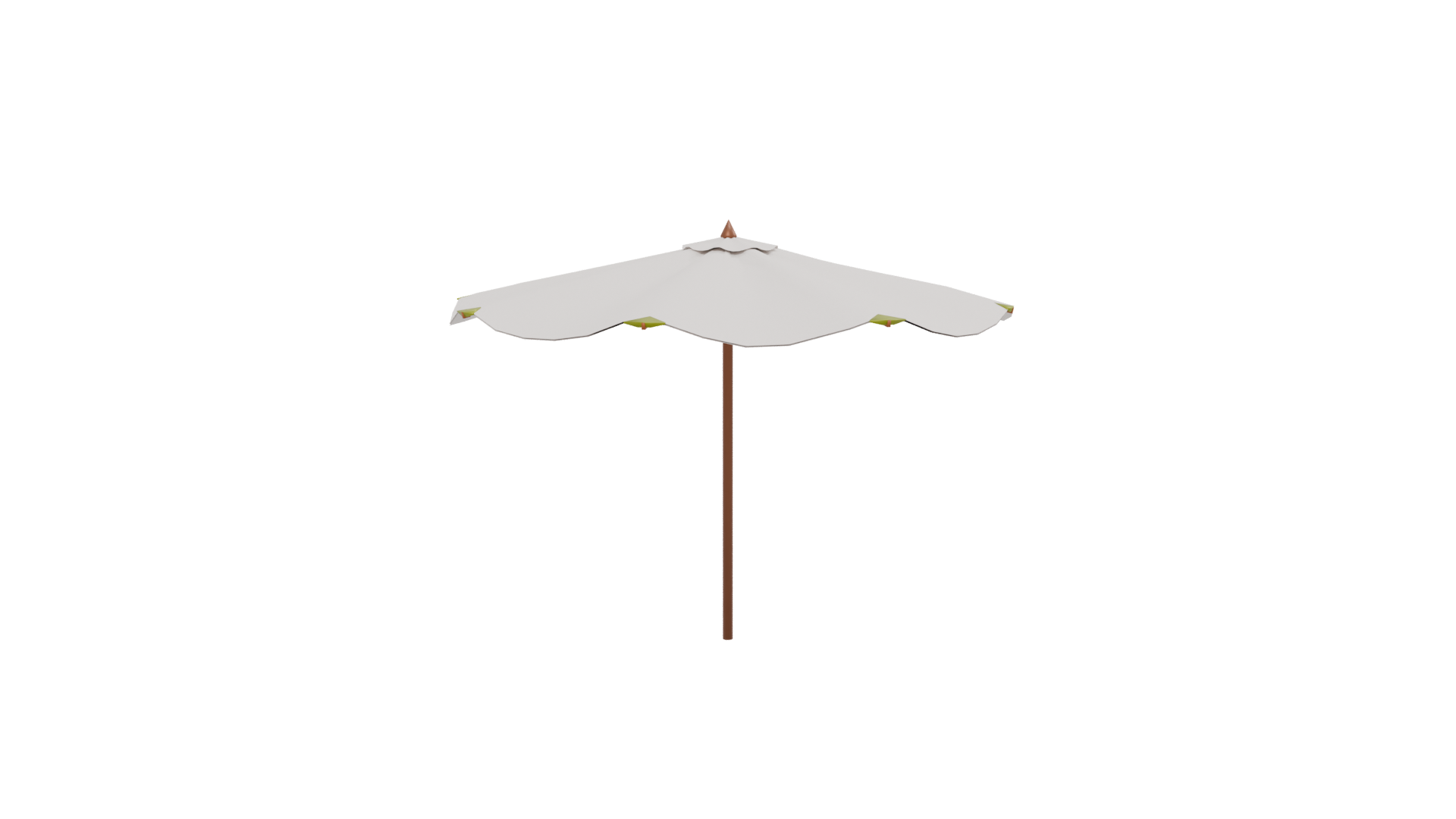 Stylish Outdoor Patio Umbrella 3D - Professional 3D Model Render 13