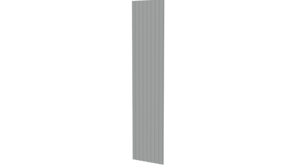 Vertical Ribbed Column Model - Professional 3D Model Render 12
