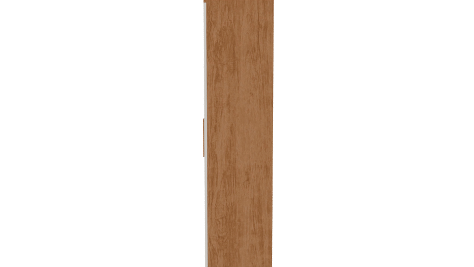Stylish Wooden Wardrobe 3D Model - Professional 3D Model Render 2