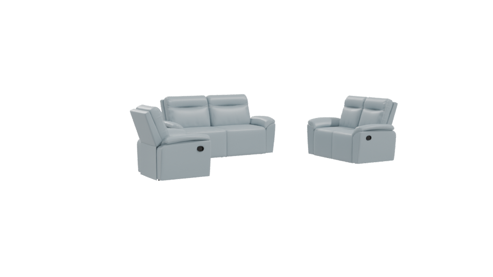 Reclining Sofa Set 3D Model - Professional 3D Model Render 10