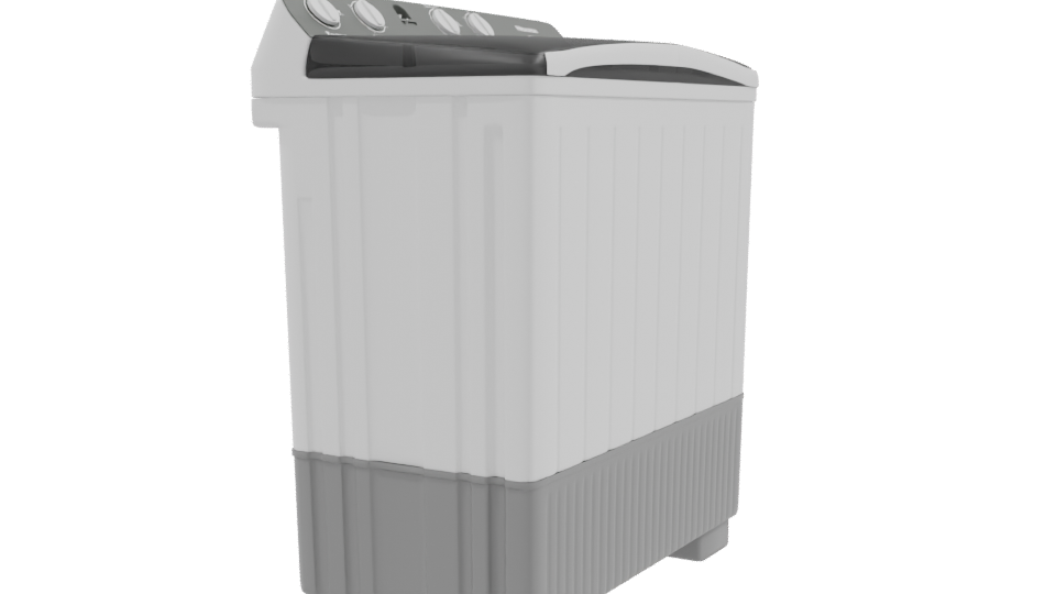 Stylish Top-Load Washing Machine Model - Professional 3D Model Render 9