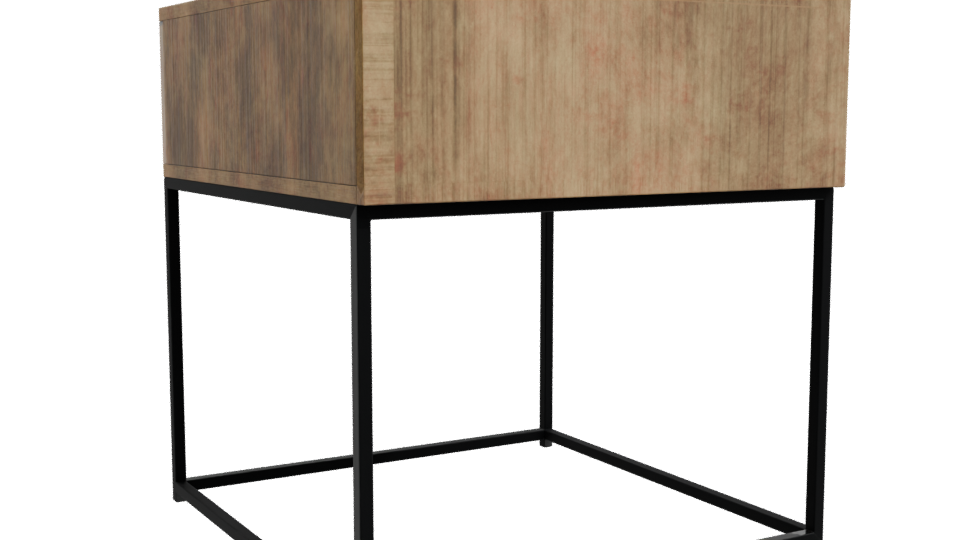 Stylish Wooden Side Table 3D - Professional 3D Model Render 10