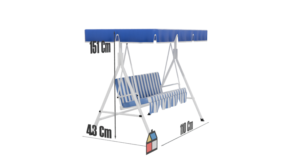 Model 7ea1b5d9 Outdoor Lounge Chair 3D - Professional 3D Model Render 12