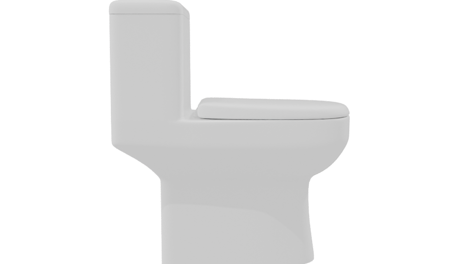 Stylish Modern Toilet 3D Model - Professional 3D Model Render 8