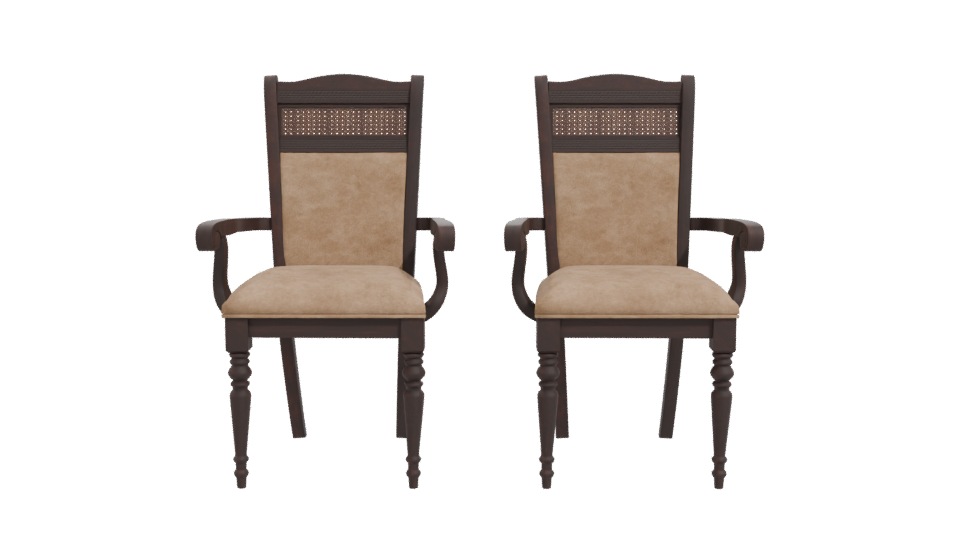 Classic Wooden Armchair Model - Professional 3D Model Render 11