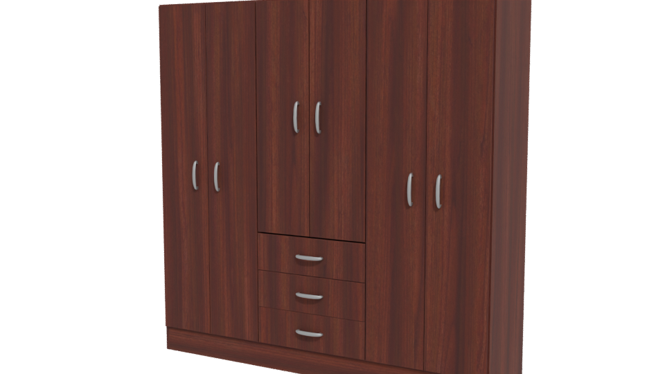 Elegant Wooden Wardrobe 3D Model - Professional 3D Model Render 12