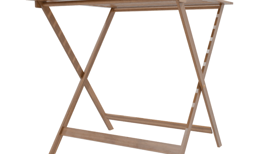 Compact Wooden Folding Table 3D - Professional 3D Model Render 9