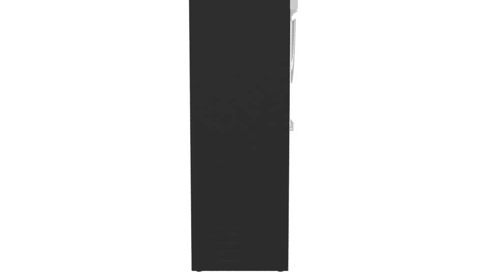 Sleek Black Refrigerator Model - Professional 3D Model Render 8