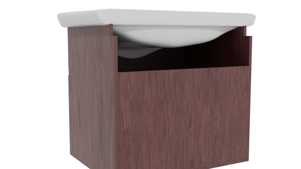 Stylish Modern Bathroom Sink 3D Model - Professional 3D Model Render 4