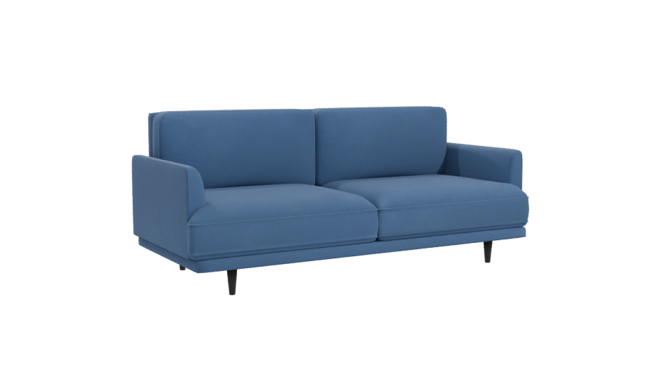 Modern Blue Sofa 3D Model - Professional 3D Model Render 10