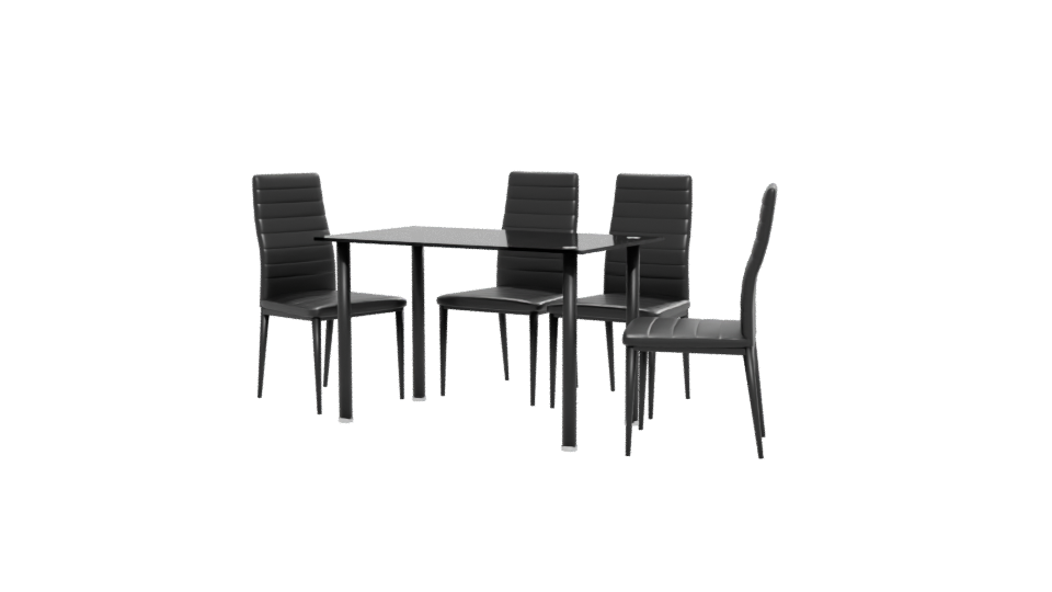 Stylish Modern Dining Set 3D - Professional 3D Model Render 12