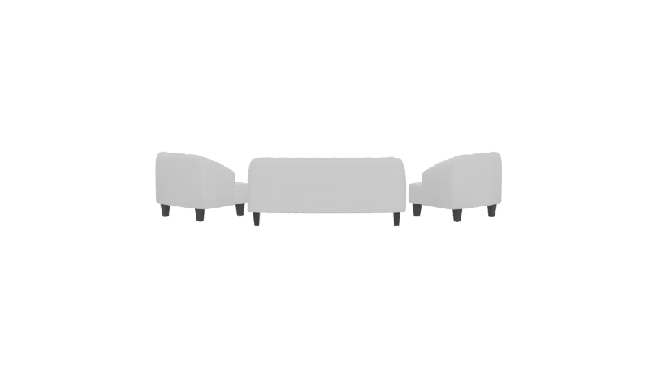 Elegant White Sofa Set 3D - Professional 3D Model Render 5