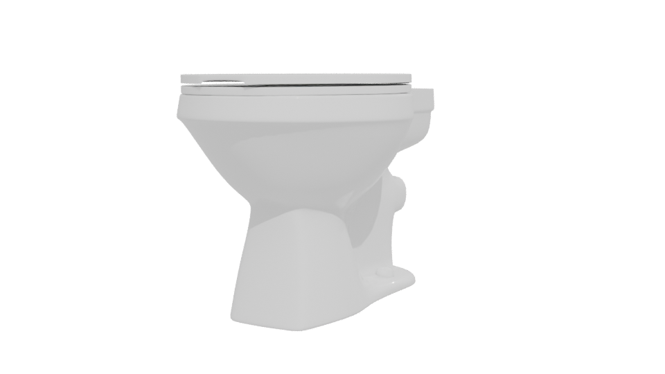 Minimalist Bathroom Toilet Model - Professional 3D Model Render 12