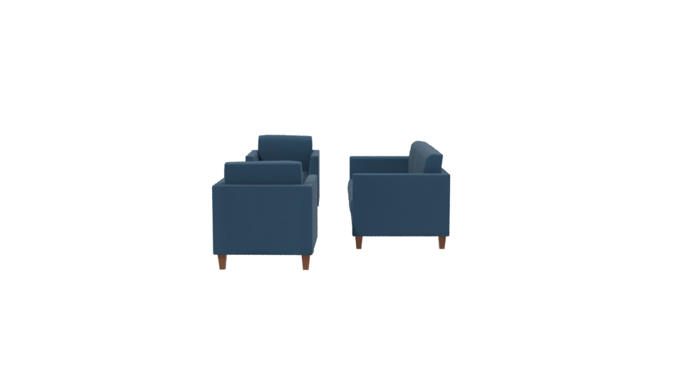 Stylish Modern Sofa Set 3D Model - Professional 3D Model Render 2