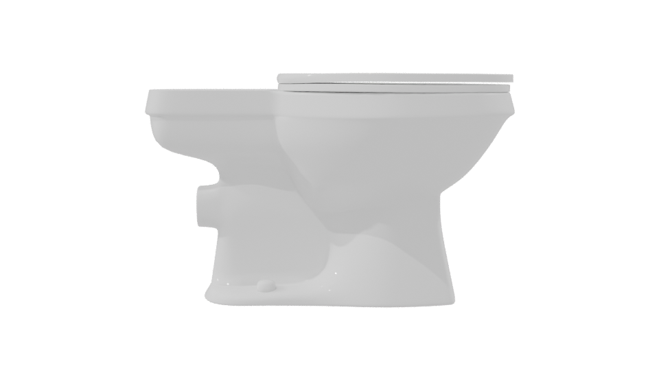 Minimalist Bathroom Toilet Model - Professional 3D Model Render 8
