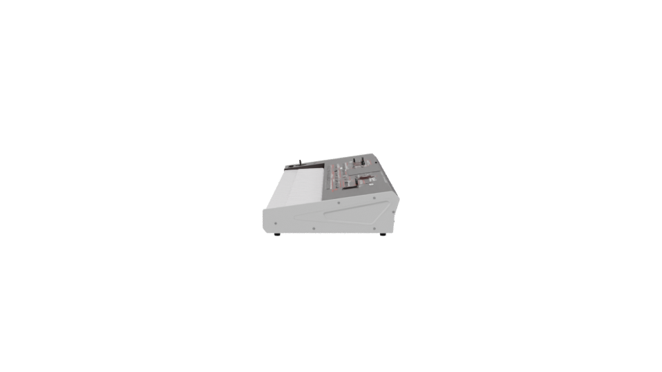 Realistic Electronic Keyboard Model - Professional 3D Model Render 2