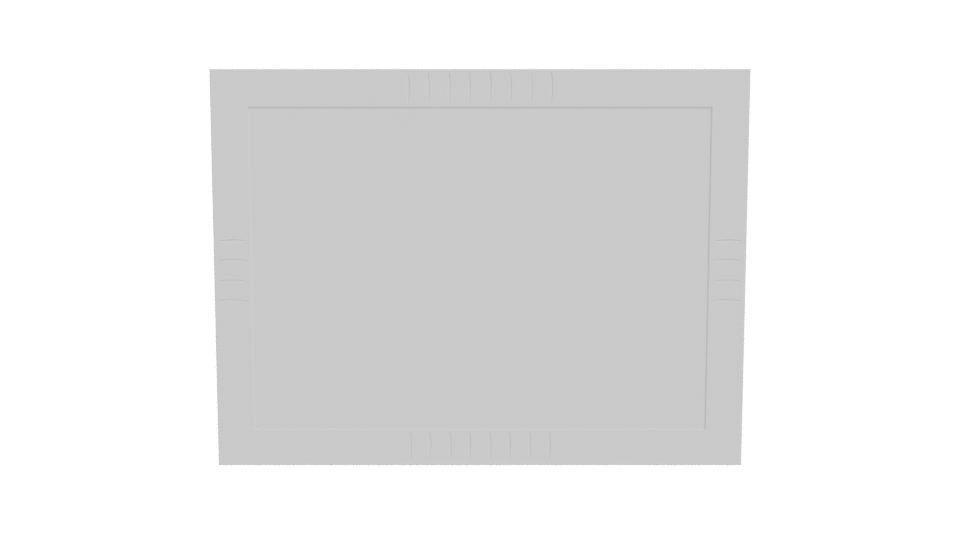 Minimalist Wall-Mounted Frame 3D - Professional 3D Model Render 11