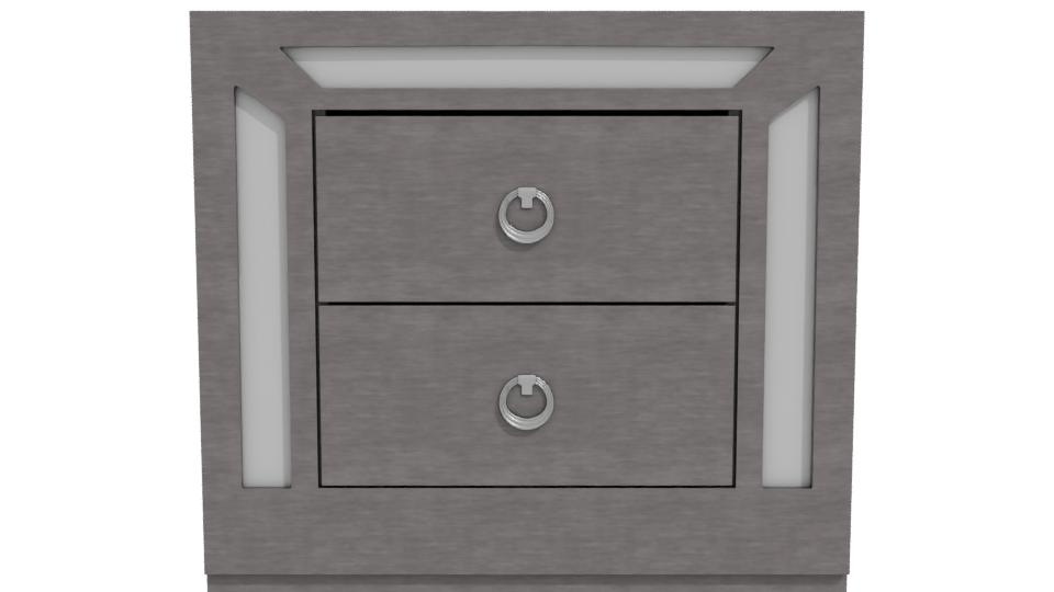 Stylish Nightstand 3D Model - Professional 3D Model Render 11