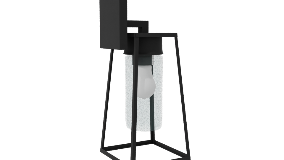 Industrial Glass Lantern Model - Professional 3D Model Render 7