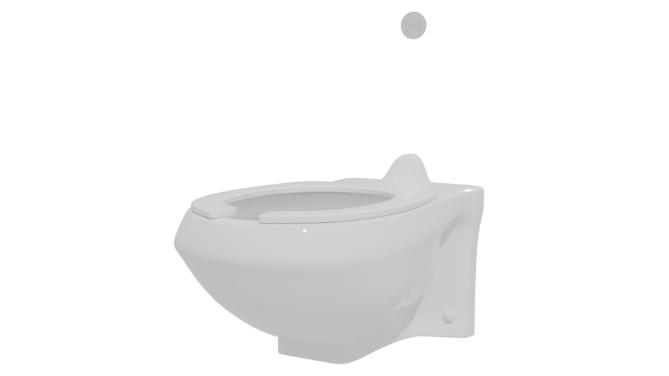 Sleek Modern Toilet 3D Model - Professional 3D Model Render 12