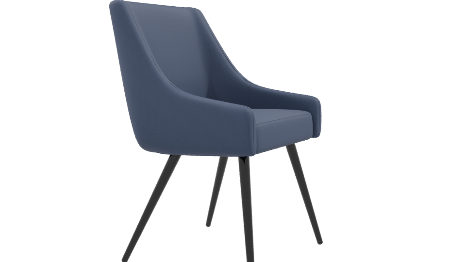 Contemporary Fabric Chair 3D Model - Professional 3D Model Render 9