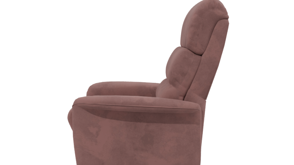 Stylish Minimalist Recliner Chair 3D Model - Professional 3D Model Render 2