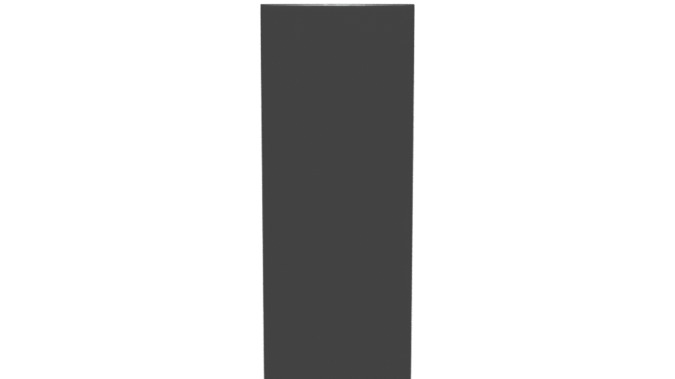 Sleek Black Refrigerator 3D Model - Professional 3D Model Render 5