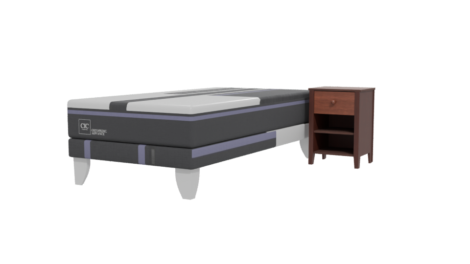 Stylish Bedroom Mattress Set 3D - Professional 3D Model Render 12