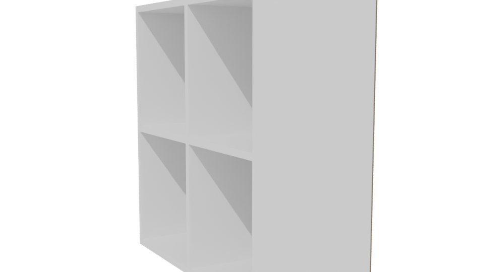 Minimalist Modern Shelf 3D Model - Professional 3D Model Render 13