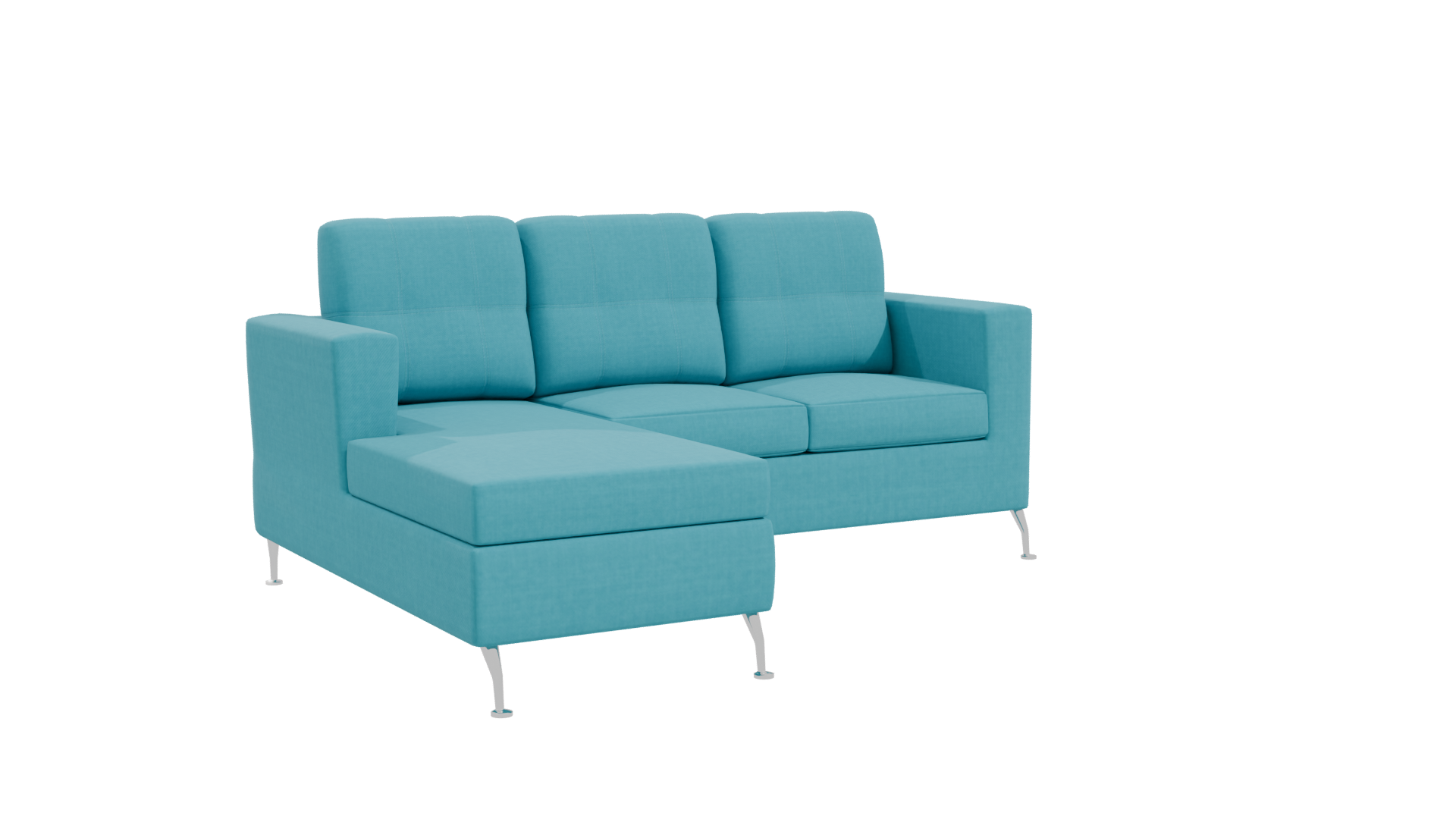 Left Corner Sectional Sofa 3D - Professional 3D Model Render 10