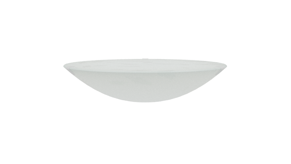 Elegant Shallow Glass Bowl 3D - Professional 3D Model Render 3