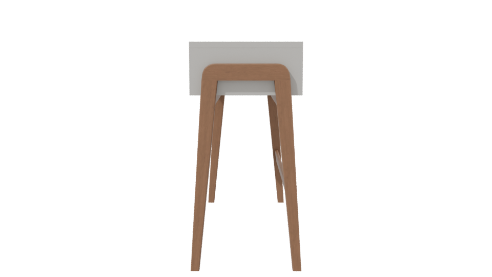 Minimalist Wooden Console Table - Professional 3D Model Render 2