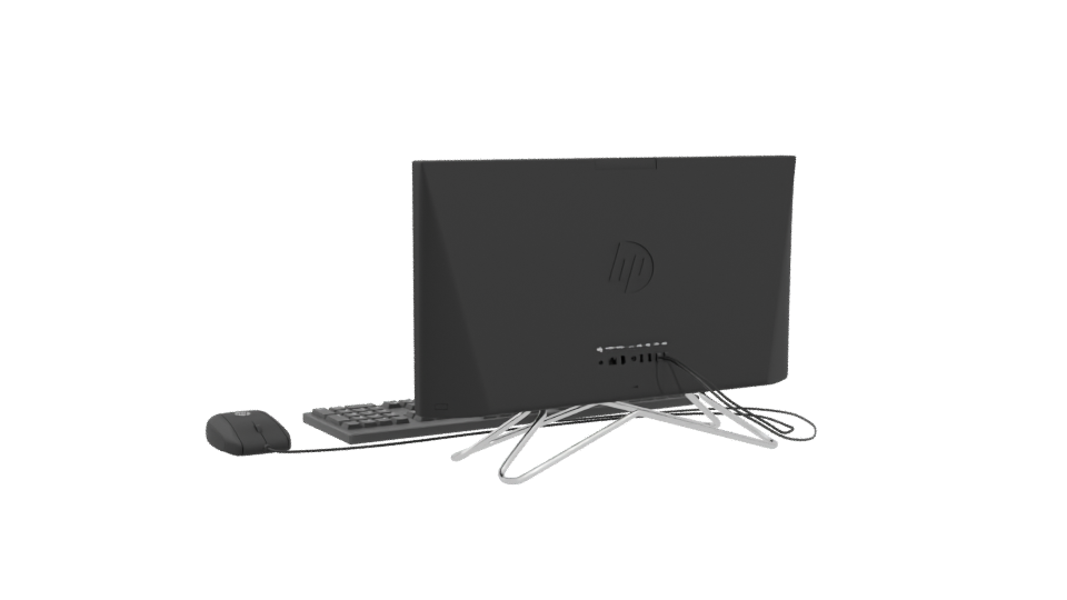 Sleek All-in-One Desktop Computer 3D Model - Professional 3D Model Render 4