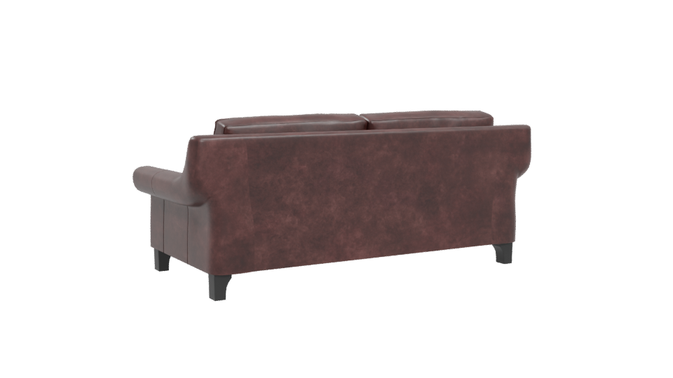 Elegant Leather Sofa 3D Model - Professional 3D Model Render 4