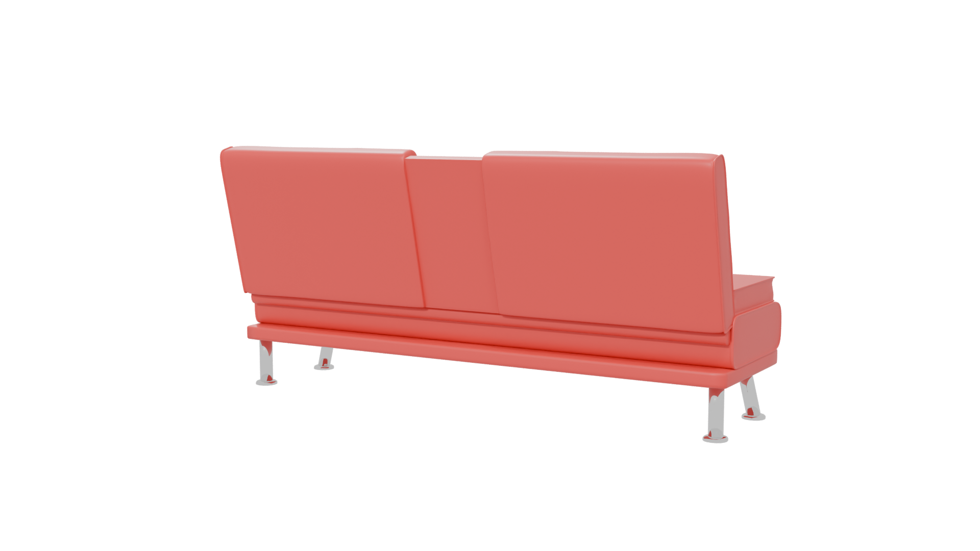 Stylish Sofa with Cup Holders - Professional 3D Model Render 6