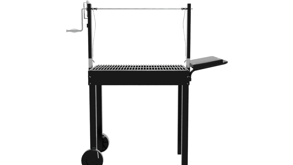 Outdoor Charcoal Grill Model - Professional 3D Model Render 5